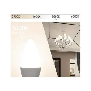 Paquete de 6 bombillas LED E12 para ventilador de techo