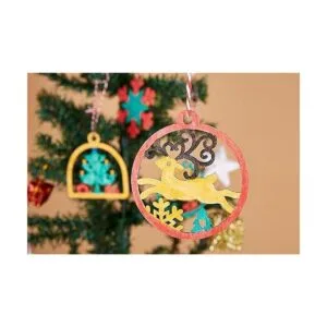 Artmag 50 adornos colgantes de madera sin terminar para_3