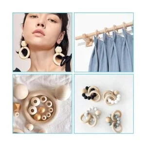 30 anillos de madera anillos de madera de macramé_6