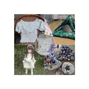 Qililandiy Juego de 7 paquetes de tela de algodón 18.0 x_6