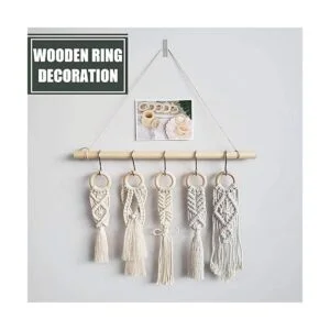 30 anillos de madera anillos de madera de macramé_5
