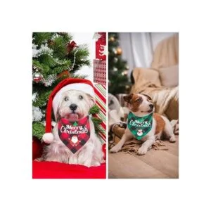 ADOGGYGO Paquete de 2 bandana para perro diseño clásico a_3