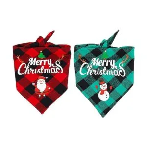 ADOGGYGO Paquete de 2 bandana para perro diseño clásico a_6