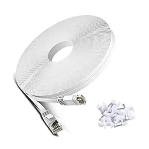 Cable Ethernet Cat 6 de 50 pies color blanco Cables de_1