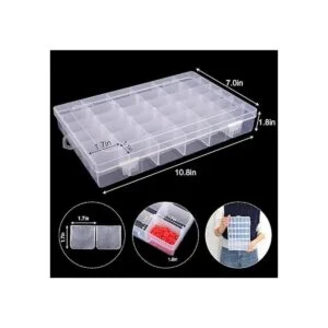 OUTUXED Caja organizadora de plástico transparente de 36_2