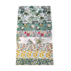 Qililandiy Juego de 7 paquetes de tela de algodón 18.0 x_4