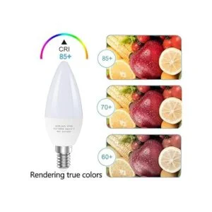 Paquete de 6 bombillas LED E12 para ventilador de techo