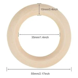 30 anillos de madera anillos de madera de macramé_2