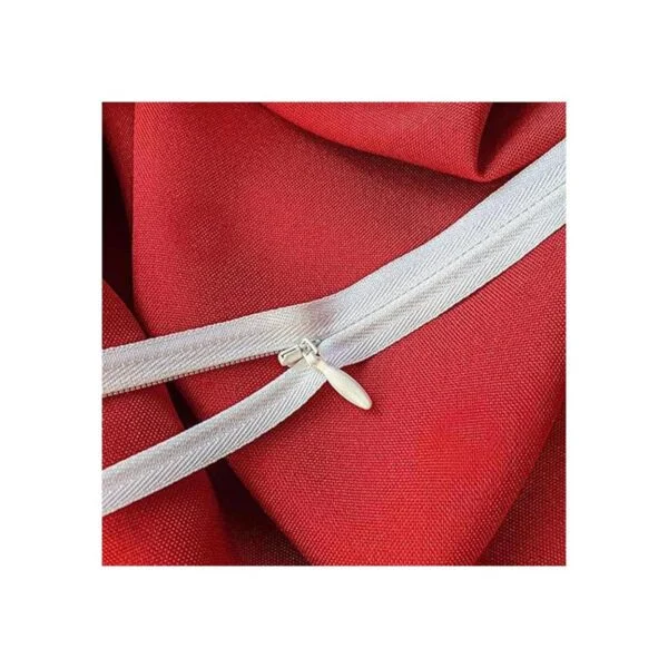 Cremallera invisible de 18 pulgadas blanco no separación