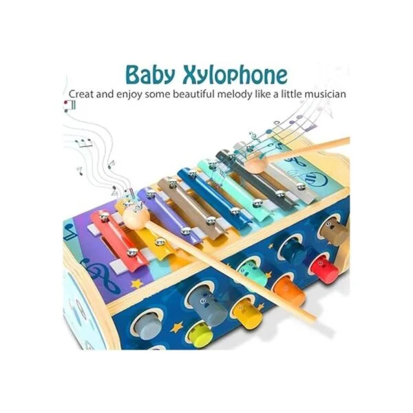 KIDWILL Montessori Juguete de martillo de madera para_4