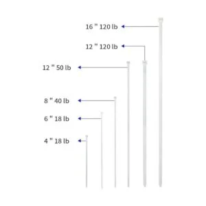 KOOWIN Paquete de 200 bridas de plástico de nailon_2