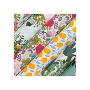 Qililandiy Juego de 7 paquetes de tela de algodón 18.0 x_3