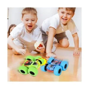 M SANMERSEN Flip Cars Paquete de 2 juguetes giratorios_4