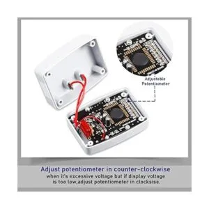 3 unidades de voltímetro digital con pantalla LCD de 80