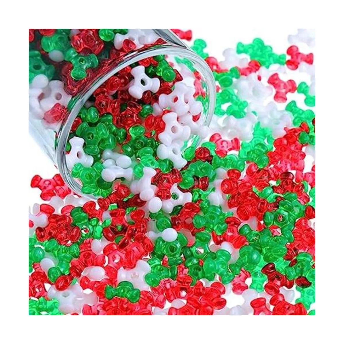 2000 cuentas de Navidad de tres formas de cuentas de_1