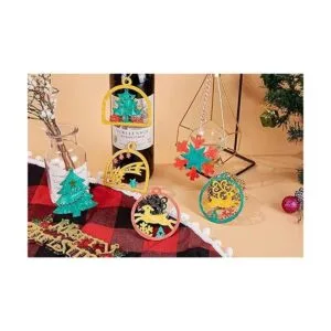 Artmag 50 adornos colgantes de madera sin terminar para_5