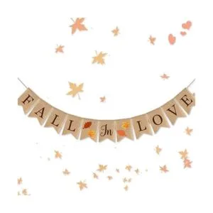 SWYOUN Guirnalda de arpillera de otoño y otoño para boda_5