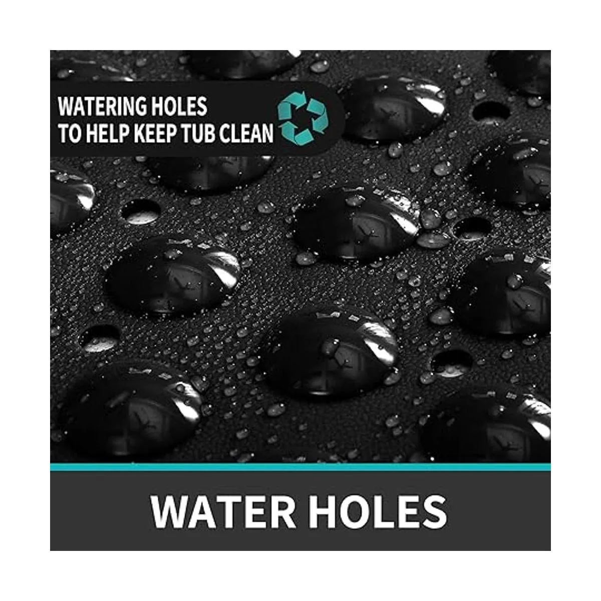 DEXI Tapete de bañera antideslizante para baño bañera con_3