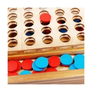 Glintoper Tic Tac Toe Juego de mesas 4 en una fila