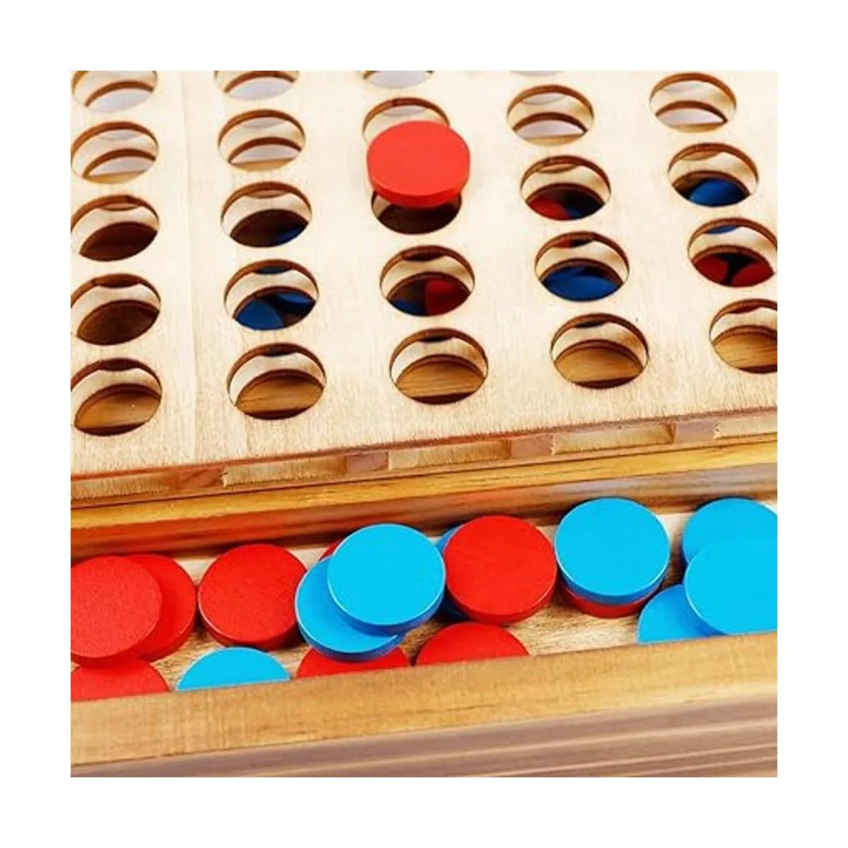 Glintoper Tic Tac Toe Juego de mesas 4 en una fila