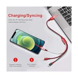 Cable de carga múltiple corto 3A paquete de 3 cables de_2