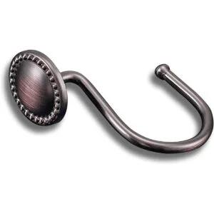 CHICTIE Ganchos de cortina de ducha de bronce anillos de_6