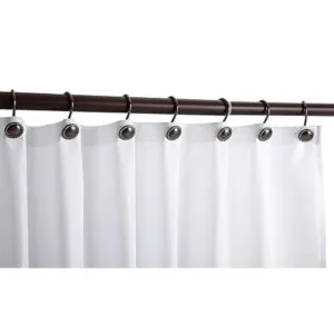 CHICTIE Ganchos de cortina de ducha de bronce anillos de_3