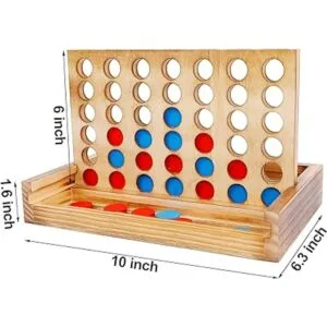 Glintoper Tic Tac Toe Juego de mesas 4 en una fila
