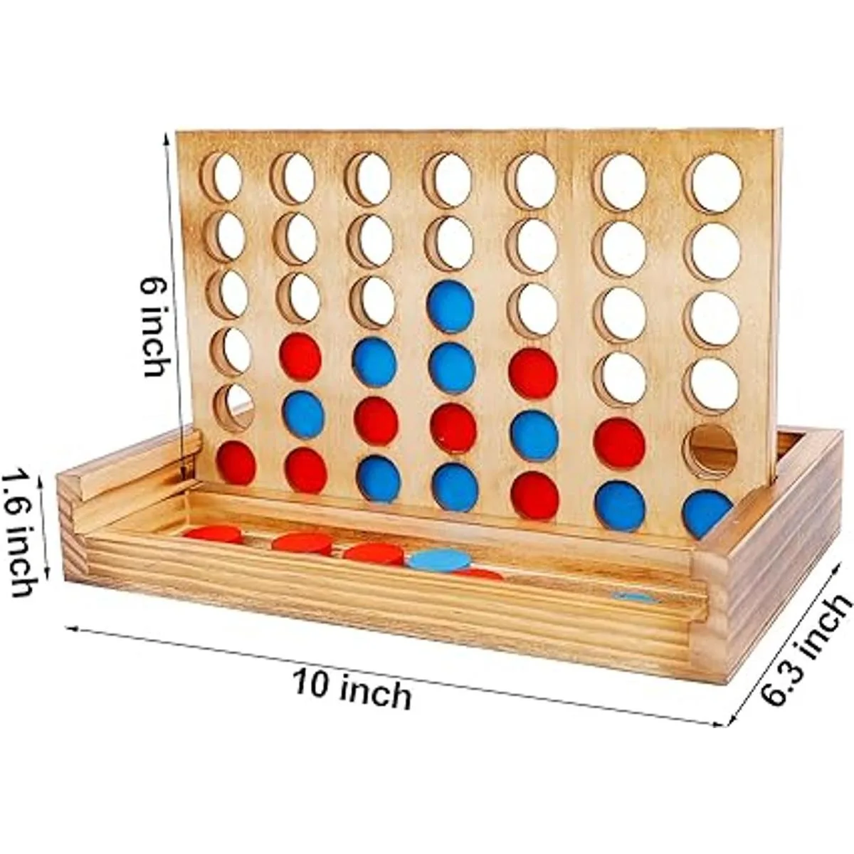Glintoper Tic Tac Toe Juego de mesas 4 en una fila