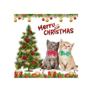 ADOGGYGO Collar de gato de Navidad con campana de_2