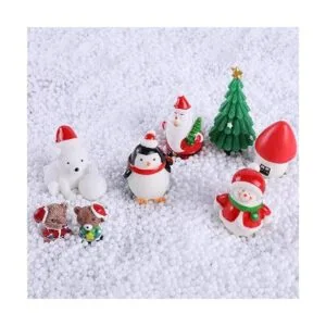 22 piezas de adornos en miniatura de Navidad para jardín