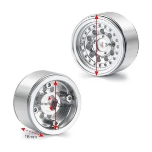 RCLIONS 4 unids1 Unidades de aluminio 1 Micro Beadlock