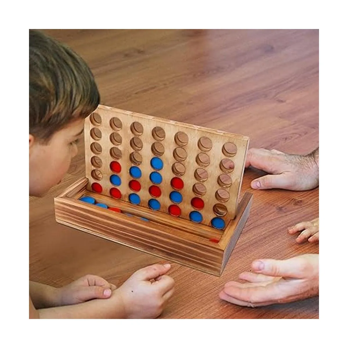 Glintoper Tic Tac Toe Juego de mesas 4 en una fila