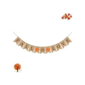 SWYOUN Bandera de arpillera con letrero de hoja de arce_4