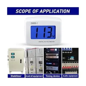 3 unidades de voltímetro digital con pantalla LCD de 80