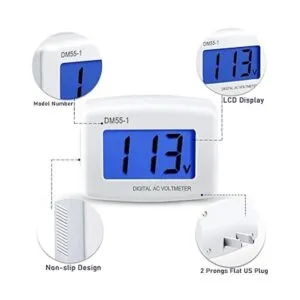 3 unidades de voltímetro digital con pantalla LCD de 80