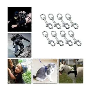 Borns Juego de 8 ganchos giratorios giratorios de 360