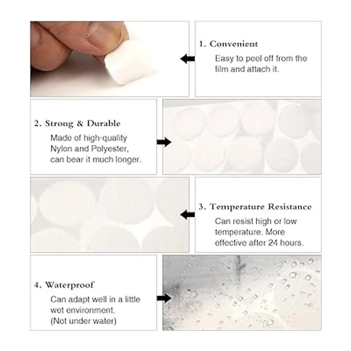 Hompie 1600 unidades 800 pares de juegos de 0.591 in de_2