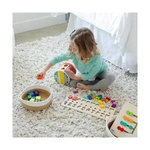 NaturalCozy Juego de 5 cestas redondas de cuerda_3