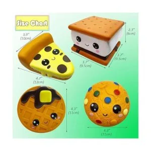 ASMFUOY Slow Rising 4 piezas Smore Squishies bonito_3
