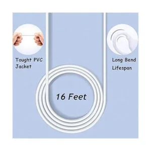 Costyle Cable de extensión USB de 15 pies color blanco_4