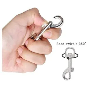 Borns Juego de 8 ganchos giratorios giratorios de 360