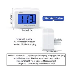 3 unidades de voltímetro digital con pantalla LCD de 80