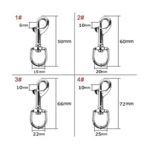Borns Juego de 8 ganchos giratorios giratorios de 360