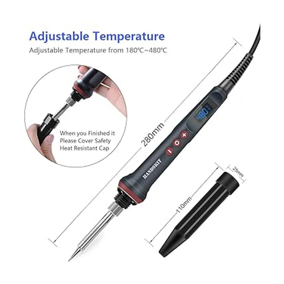 Kit de soldador electrónico actualizado soldador de 110