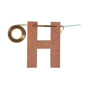 Pancarta de 15 cumpleaños de oro rosa con purpurina para_5