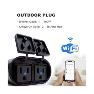 Enchufe inteligente para exteriores toma de luz WiFi de_2