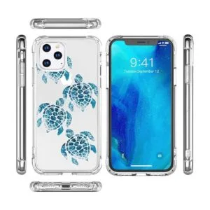 Funda para iPhone 11 diseño de tortuga azul claro_2