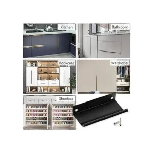 Qjaiune Tirador negro con borde de dedo de 3.150 in3.15