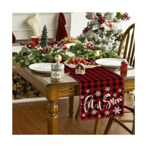 Artoid Mode Camino de mesa de nieve con diseño de búfalo_2